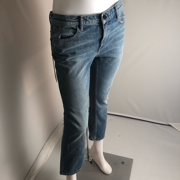 Denim X Alexander Wang Trap cropped blue denim jeans 29 - Picture 3 of 13